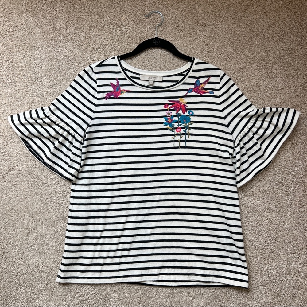 Loft | Striped Top - Picture 11 of 11